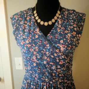 Floral Cap Sleeve Dress