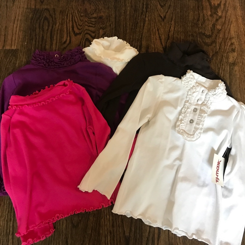 Lot of five turtle neck (range 24m-3t)