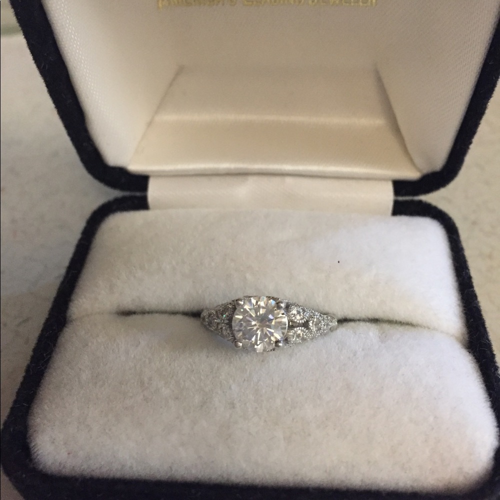 Cz and sterling ring