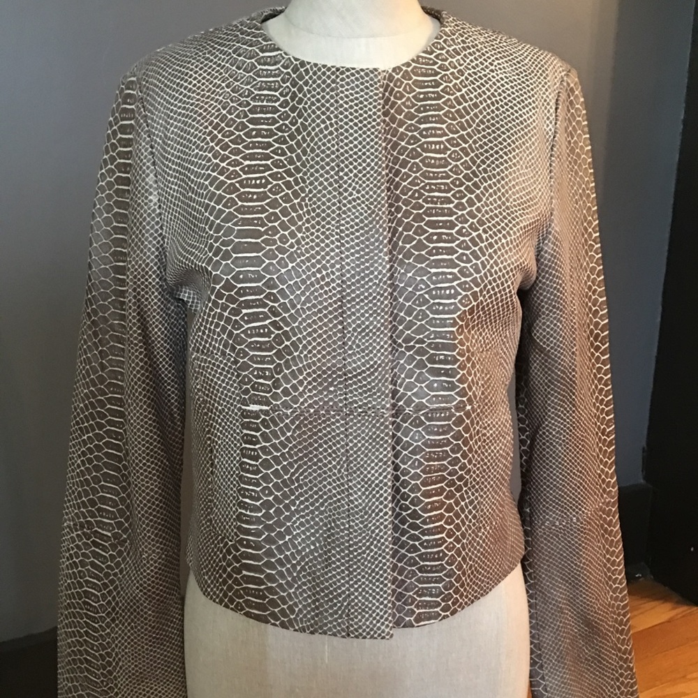 BCBG MAXAZRIA faux leather jacket