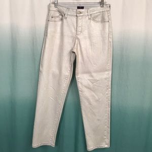 Not Your Daughters Jeans-size 6, metallic jeans