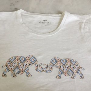 J CREW 'Elephant' Collector Tee XXS Like New🌸