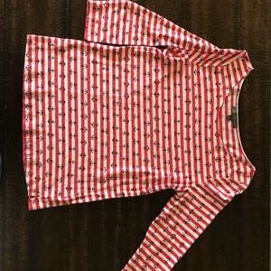Cute nautical 3/4 sleeve!