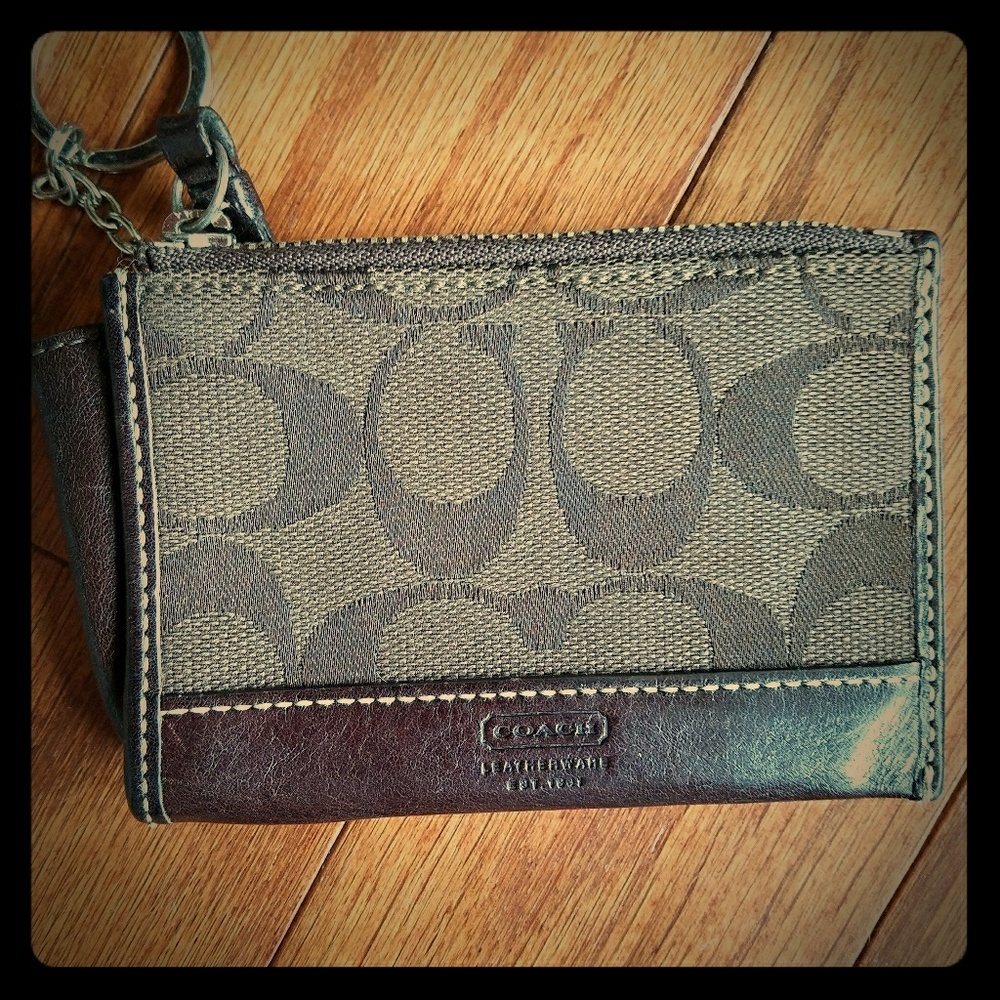 Authentic Coach coin and ID wallet