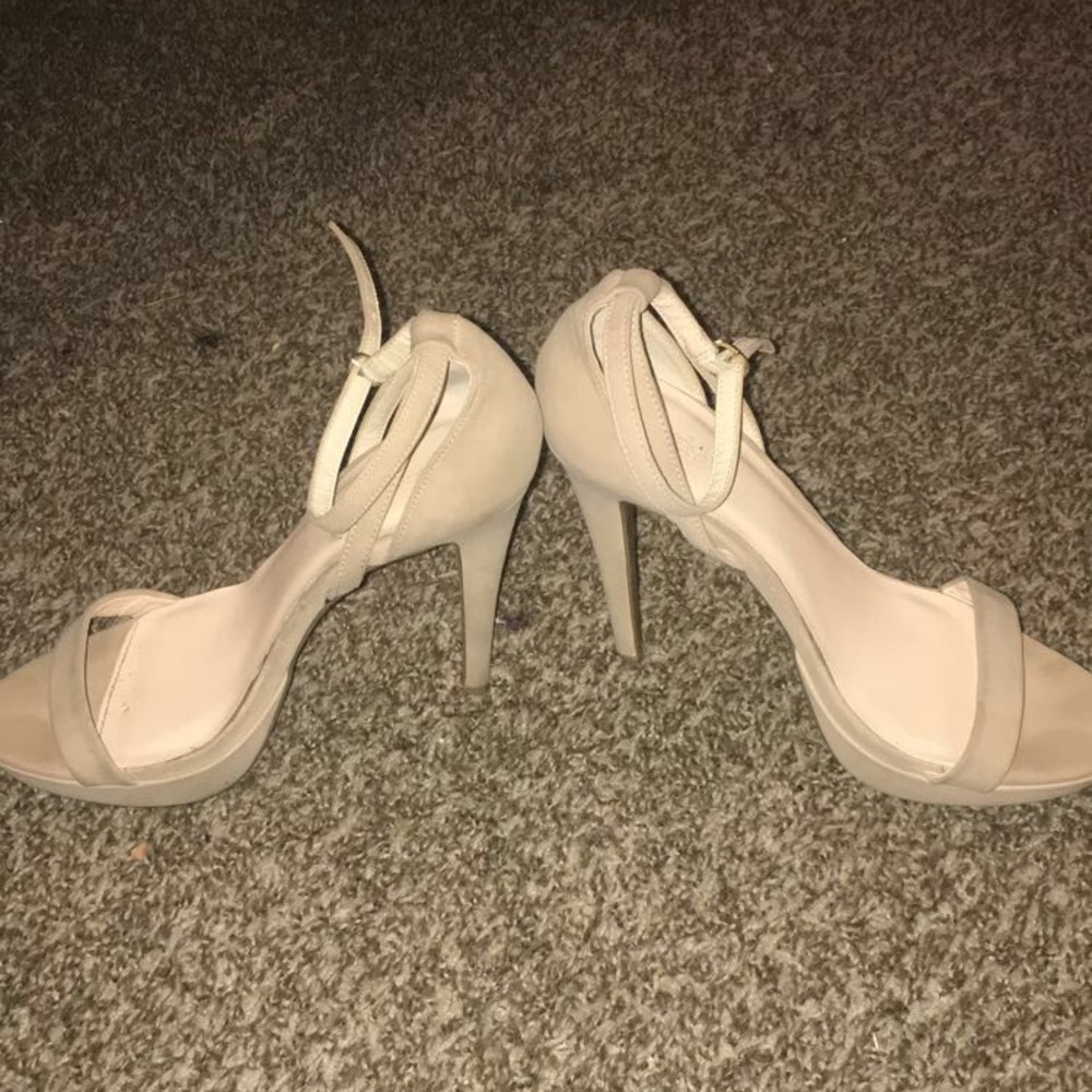 Nude high heels
