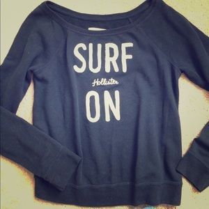 Hollister shoulder sweatshirt