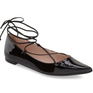 New Kate spade Genie lace up pointed flats