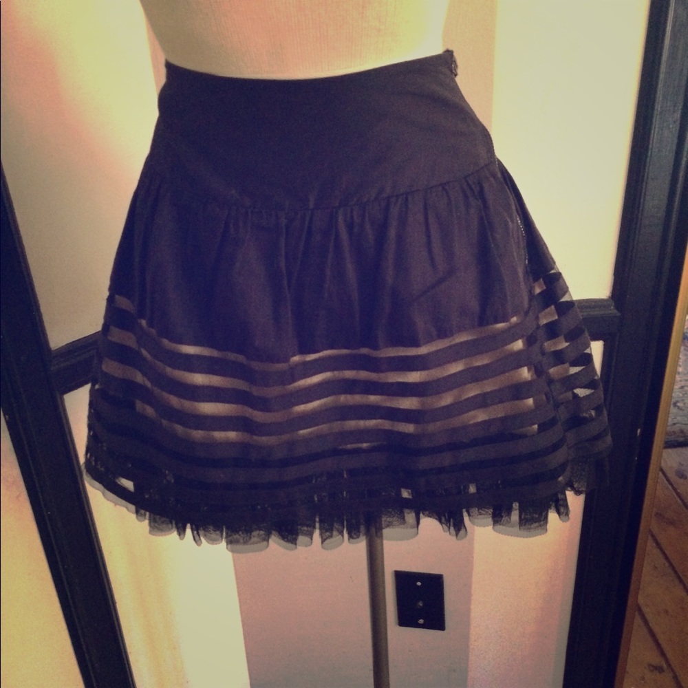 Free people ruffle skirt size 12