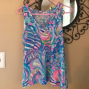 Lilly Pulitzer v-back sleeveless top