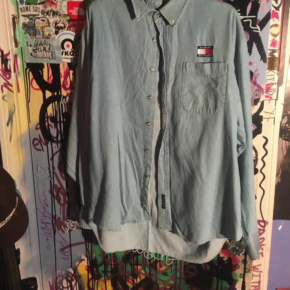 tommy hilfiger denim shirt