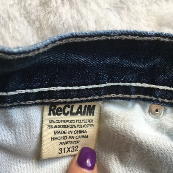 RECLAIM JEANS SIZE 31R ❤️HOST PIC❤️ - Picture 4 of 5