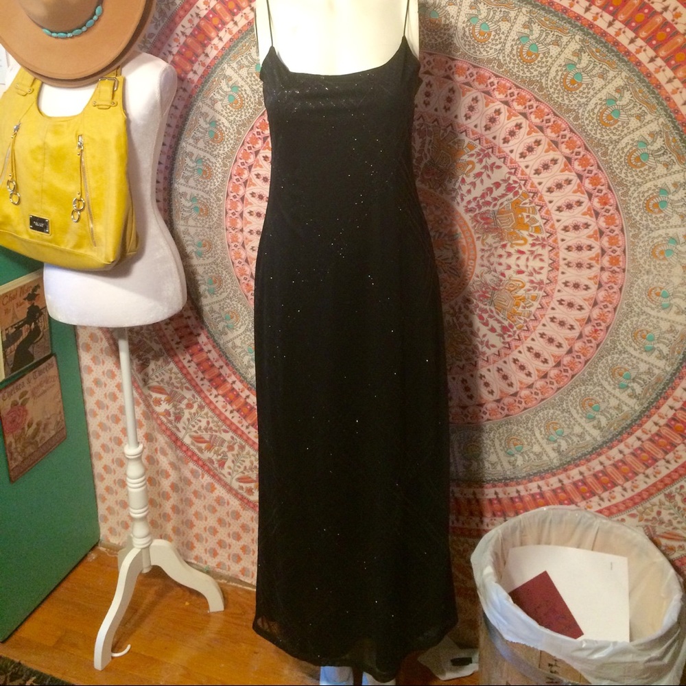Argyle Glitter Formal Gown