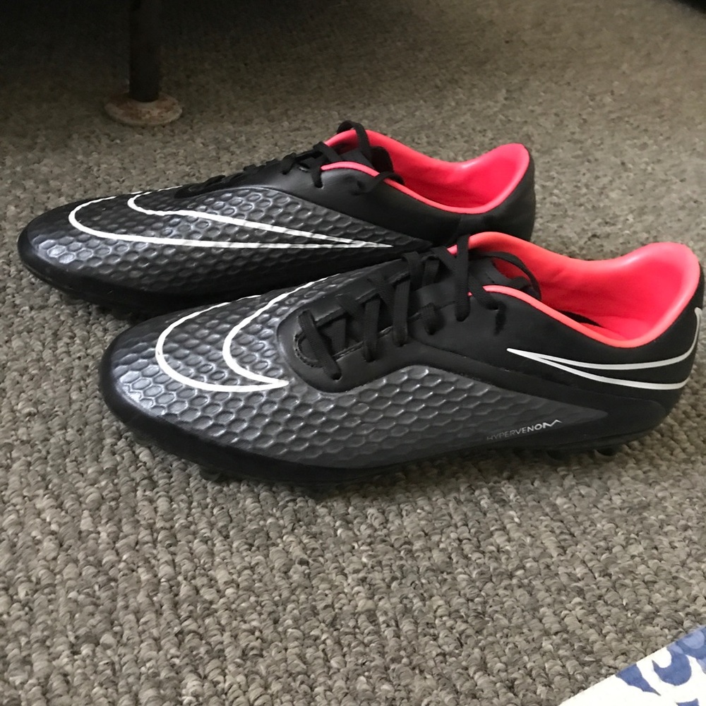 Nike Hypervenom grey and hot pink