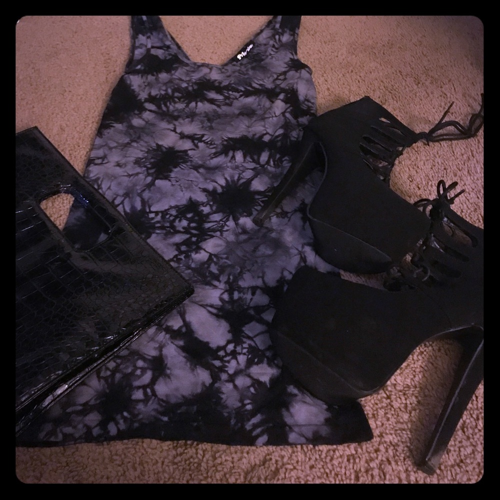 Tie Dye bodyCon party dress(Just dress)