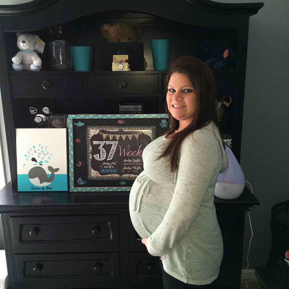 Motherhood maternity hooded sweater shirt