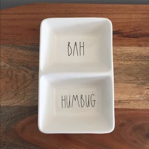 Rae Dunn Bah Humbug Divided Candy Dish