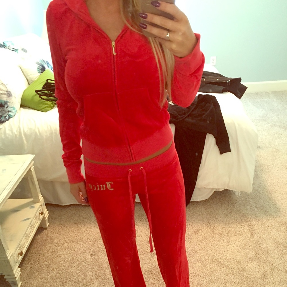 Juicy Couture Red Tracksuit