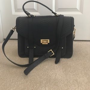 Gigi New York Hayden Embossed Python Satchel