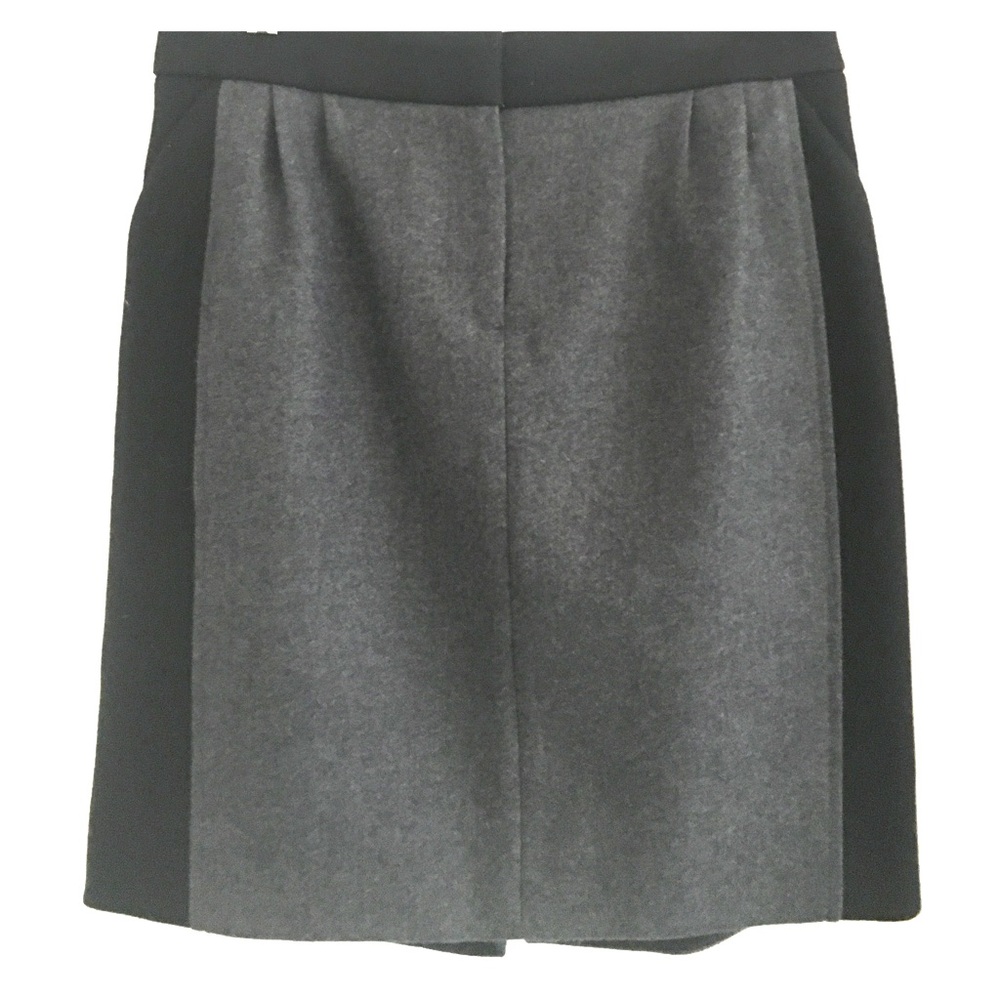 J Crew Color Block Wool Skirt