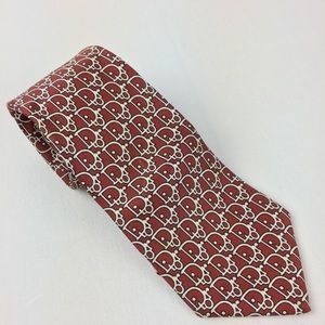 Vintage Christian Dior Cravates Silk Logo Necktie