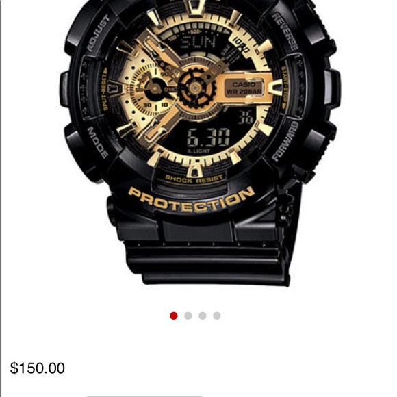 Round black Casio G-Shock analog-digital watch - Picture 6 of 7