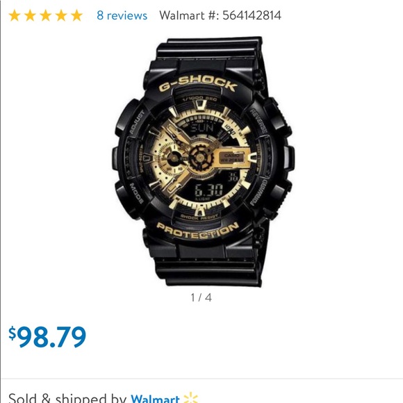 Round black Casio G-Shock analog-digital watch - Picture 7 of 7