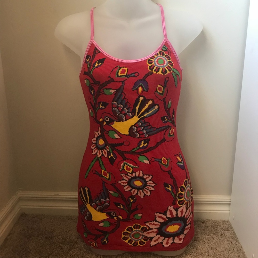 Free People Red Bird Racerback Tank