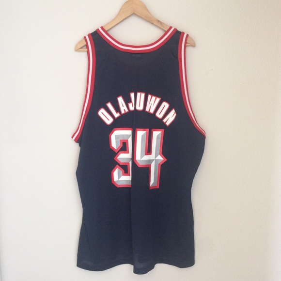 Vintage Champion Houston Rockets Olajuwon Jersey - Picture 3 of 8