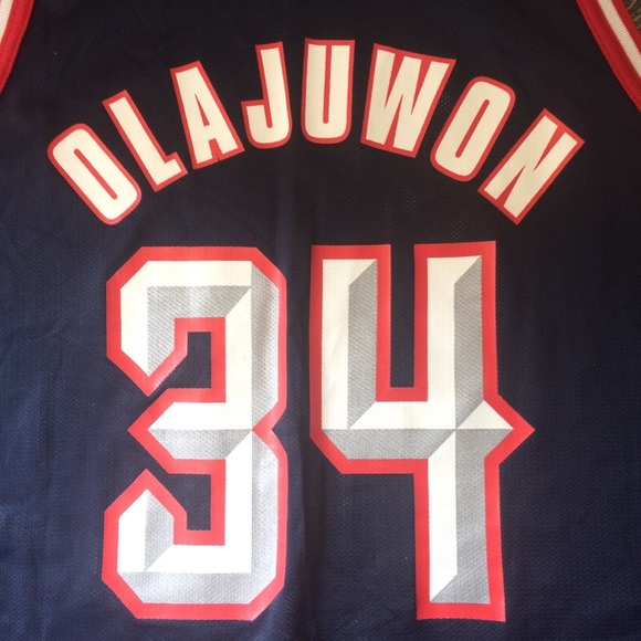 Vintage Champion Houston Rockets Olajuwon Jersey - Picture 7 of 8