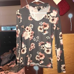 Long Sleeve Floral Shirt