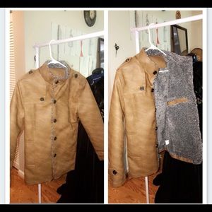 Brown bottom-up Jacket