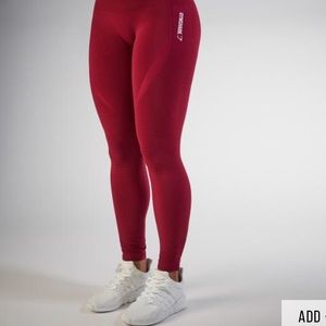 GYMSHARK HIGH WASTED SEAMLESS LEGGING BEET MARL