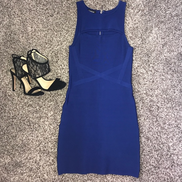 bebe Dresses & Skirts - Royal Blue Bandage dress