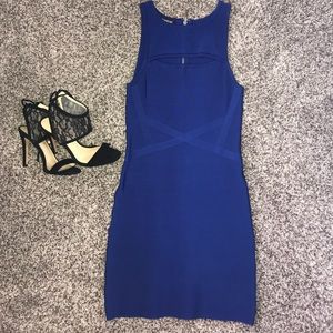 Royal Blue Bandage dress