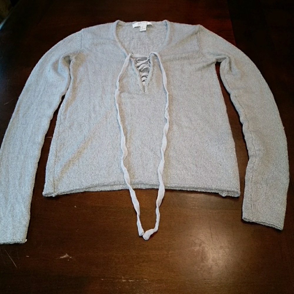 F21 criss cross sweater