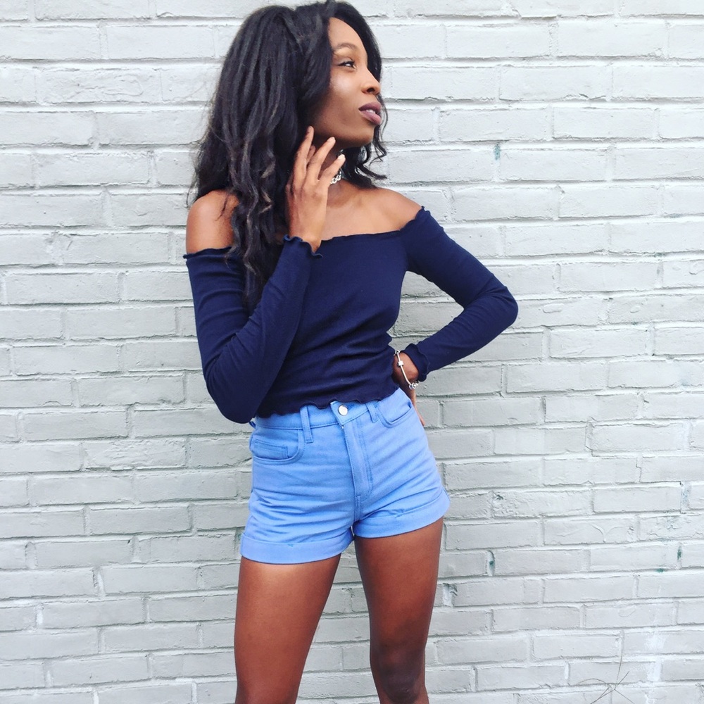 American Apparel High Waist Shorts