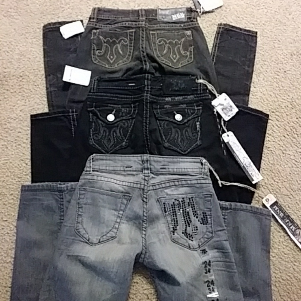 NWT 3 PAIRS OF MEK JEANS SZ 24