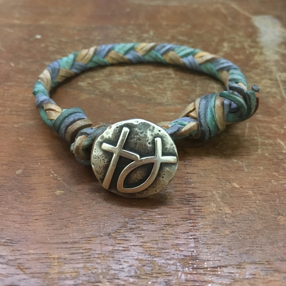 James Avery retired leather band and current clasp