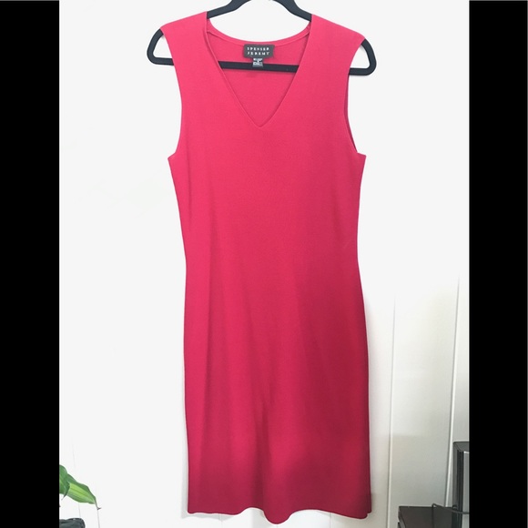 Spencer Jeremey red coat dress size 8 - Picture 6 of 7