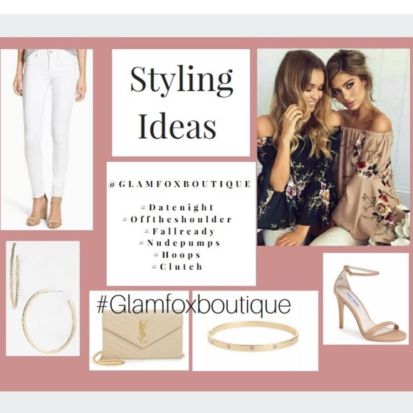 💗Floral boho off the shoulder Bell Sleeve top 💗 - Picture 4 of 4