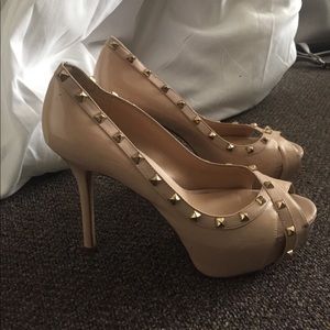 Beige Charles & Keith Heels