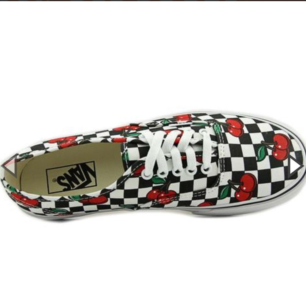 ISO Cherry Checkerboard Vans Authentics 5.5 or 6