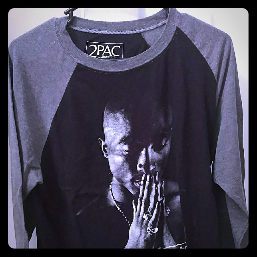 2 pac baseball t-shirt