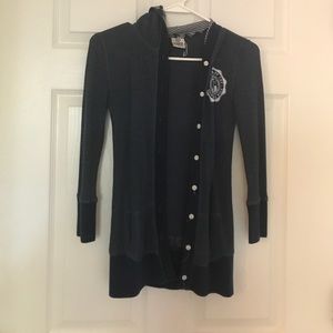 Pink button down sweater