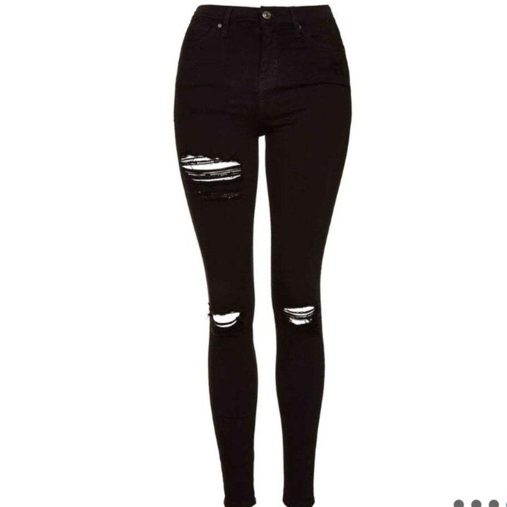 TopShop Destroyed Jeans - Picture 4 of 6
