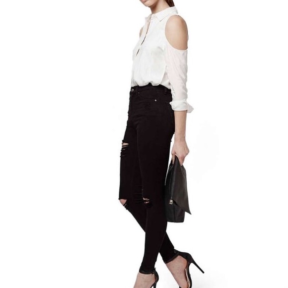 TopShop Destroyed Jeans - Picture 2 of 6