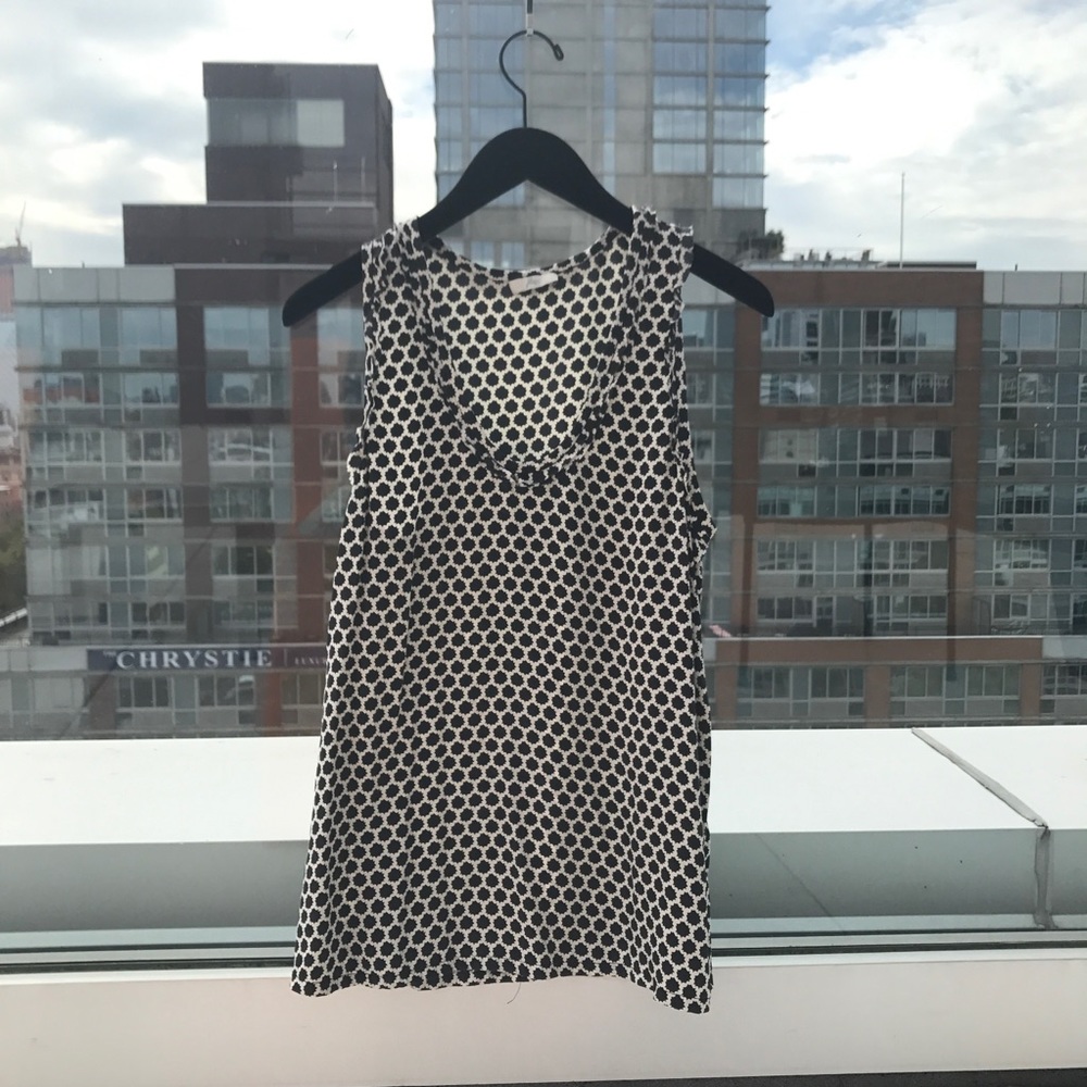 Joie Geometric Print Silk Tank Top