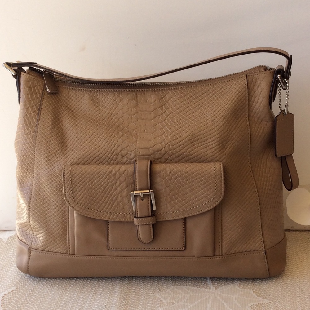 Authentic Coach Charlie Python Bag - image 1