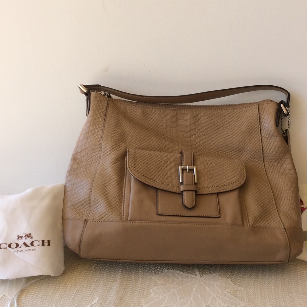 Authentic Coach Charlie Python Bag - image 2