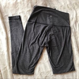 LULULEMON WUNDER UNDER GRAY LEGGINGS